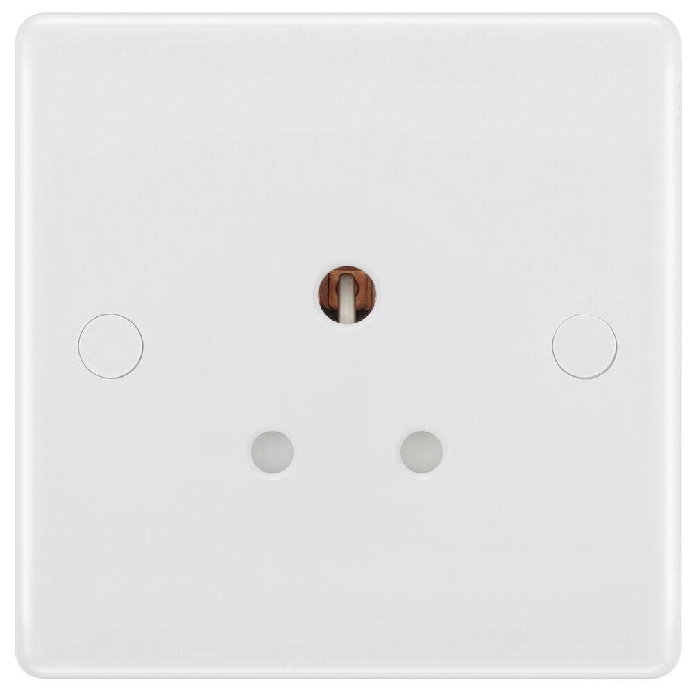 BG Moulded White PVC 5A Unswitched Socket 829 - The Switch Depot