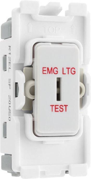 BG White Moulded PVC 20A 2 Way Printed Key Grid Module R12EL - The Switch Depot