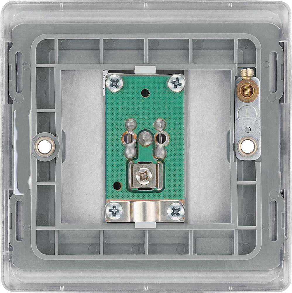 Nexus Metal Brushed Steel Satellite Socket NBS64G - The Switch Depot