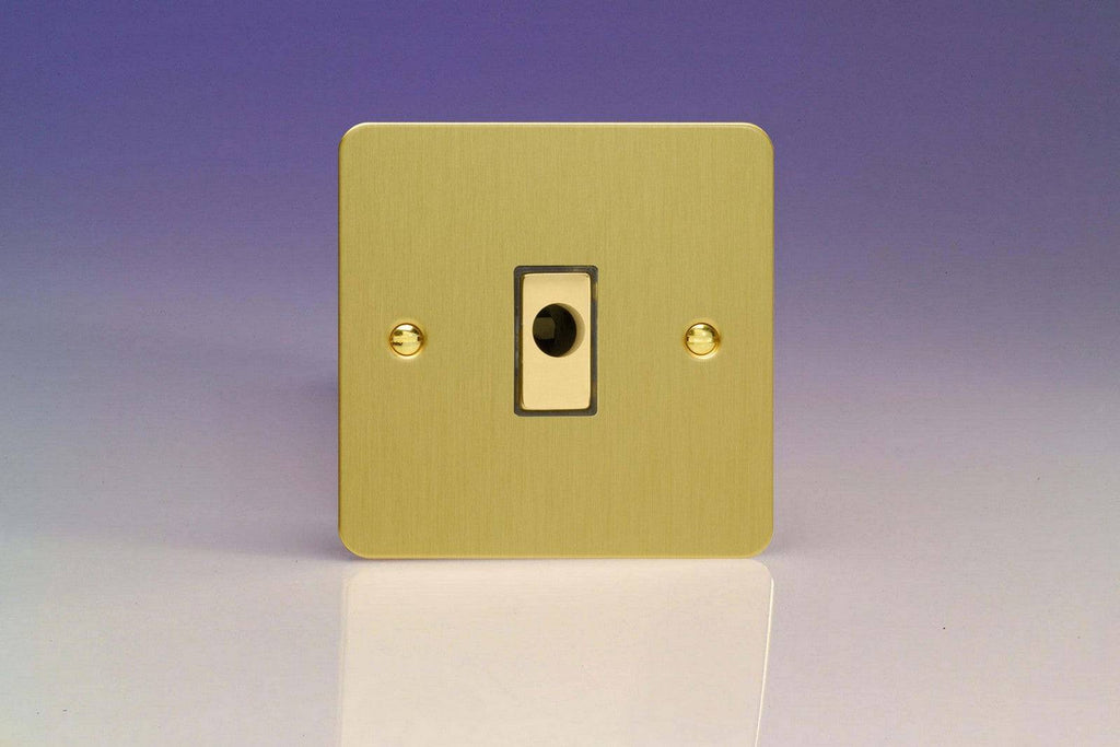 Varilight Ultraflat Brushed Brass Flex Outlet XFBFOD - The Switch Depot