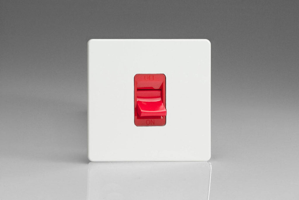 Varilight Screwless White 45A Cooker Switch XDQ45SS - The Switch Depot