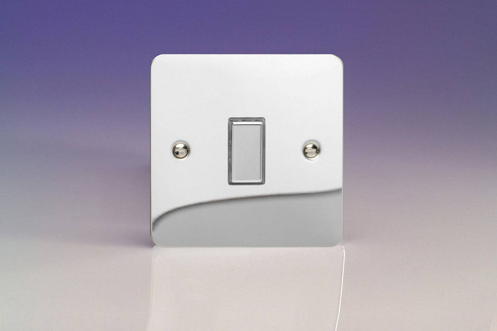 Varilight Ultraflat Polished Chrome Single Secondary Touch Dimmer Switch JFCES001 - The Switch Depot