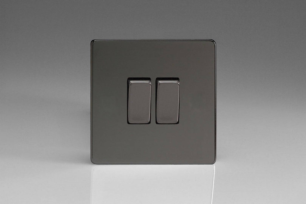 Varilight Screwless Iridium 2W and Intermediate Light Switch XDI71S - The Switch Depot