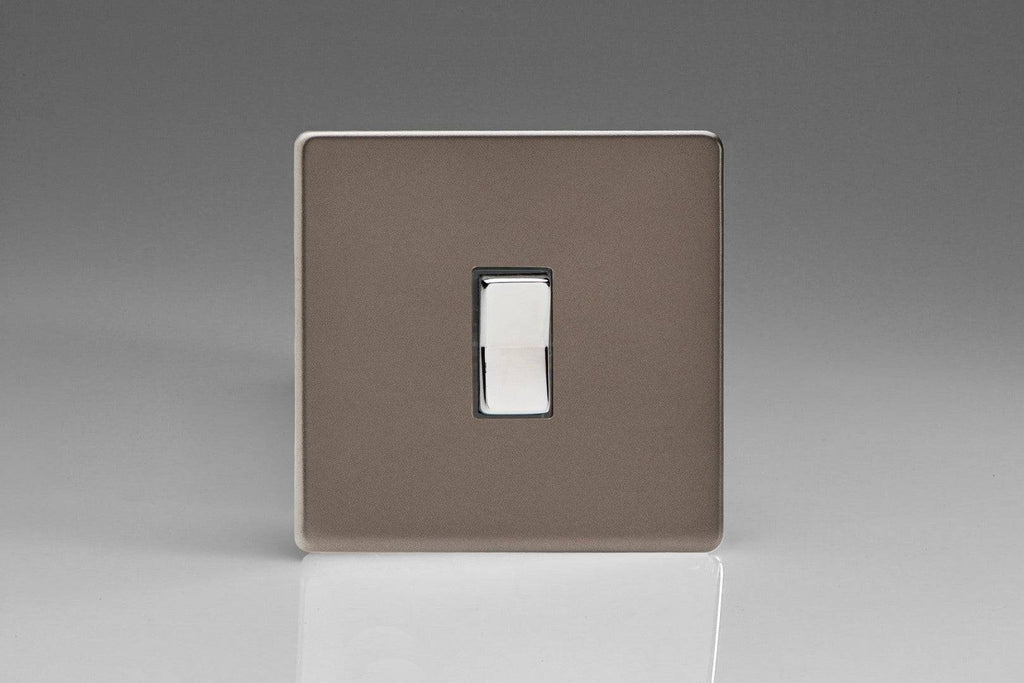 Varilight Screwless Pewter 2 Way and Off Retractive Momentary Switch XDRR1S - The Switch Depot