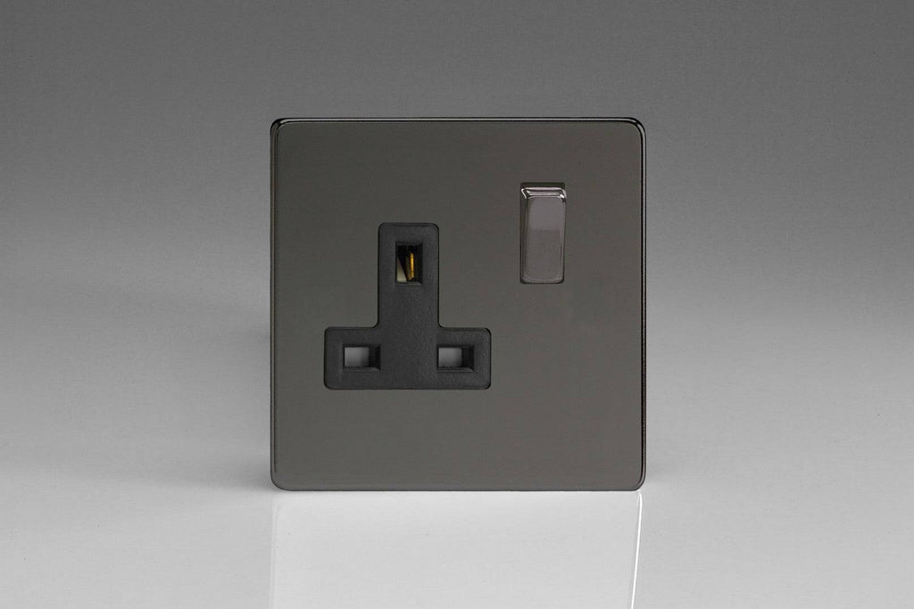 Varilight Screwless Iridium Single Socket XDI4BS - The Switch Depot